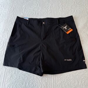 Columbia Titanium Black Wanoga Lightweight Shorts Mens 40 Hiking Outdoor  NWT